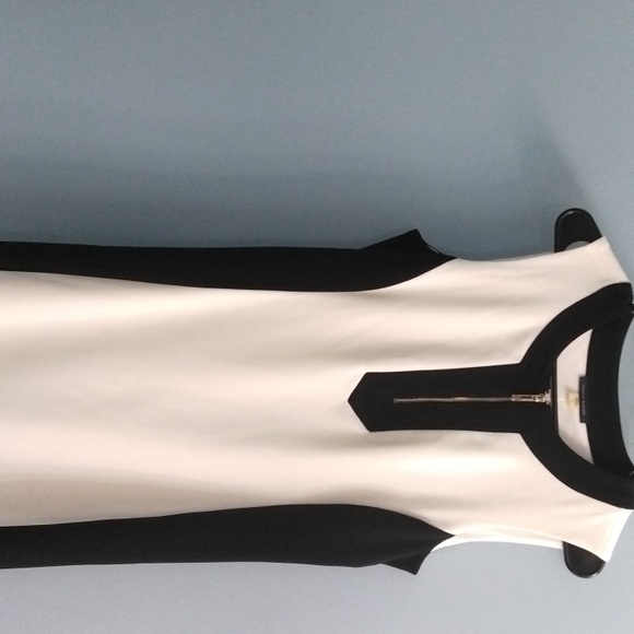 Tommy Hilfiger Black and White Dress Size 6 - Picture 3 of 5